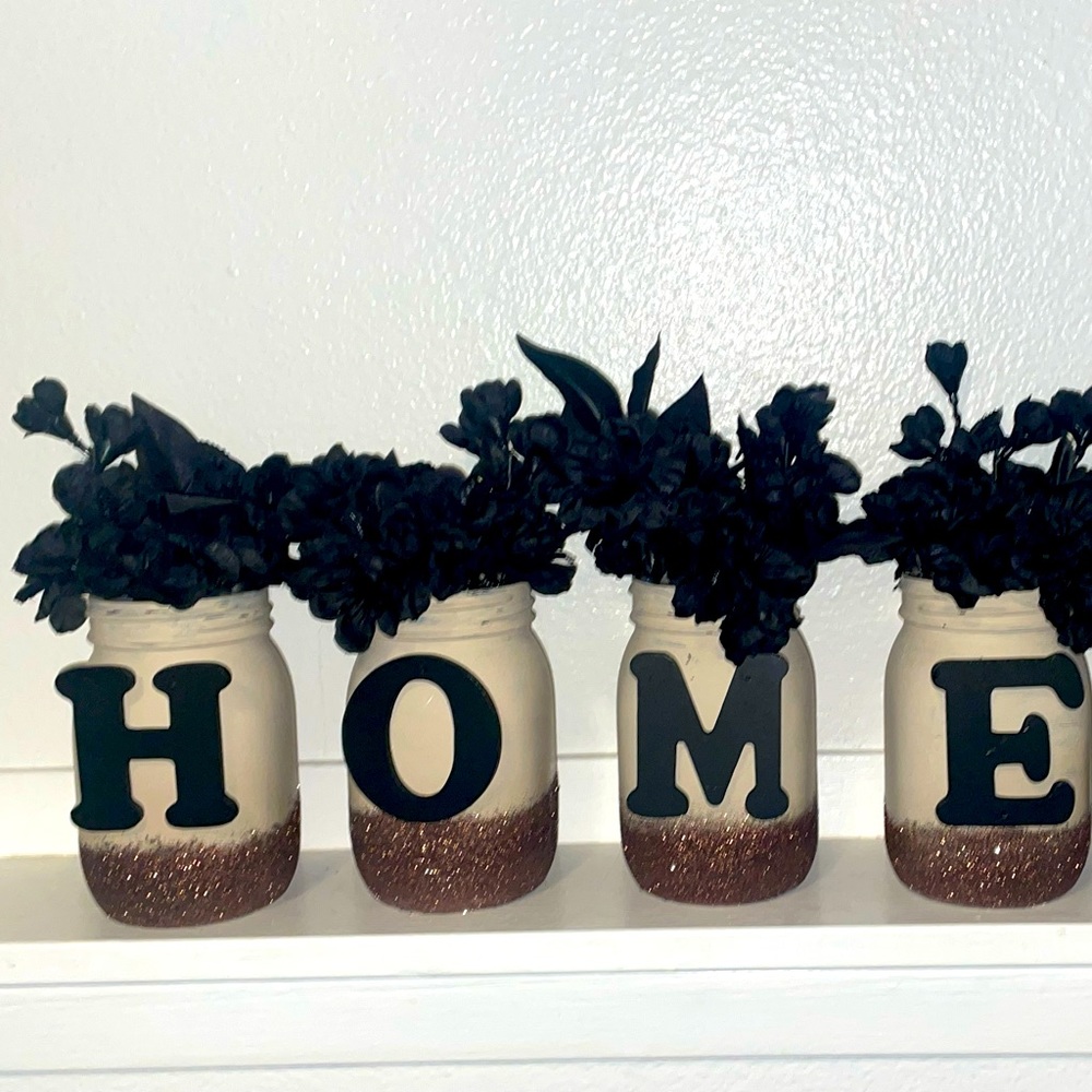 Home decor. With key mason jar